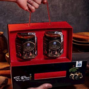 HQ Tỏi đen Sâm Ngọc Linh 500ml x 2 hũ – Bồi bổ sức khỏe, quà tặng cao cấp