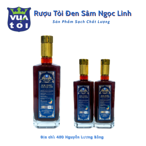 Rượu Tỏi Đen Sâm Ngọc Linh 500ml